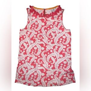 Boden Tank Top with details feather paisley print